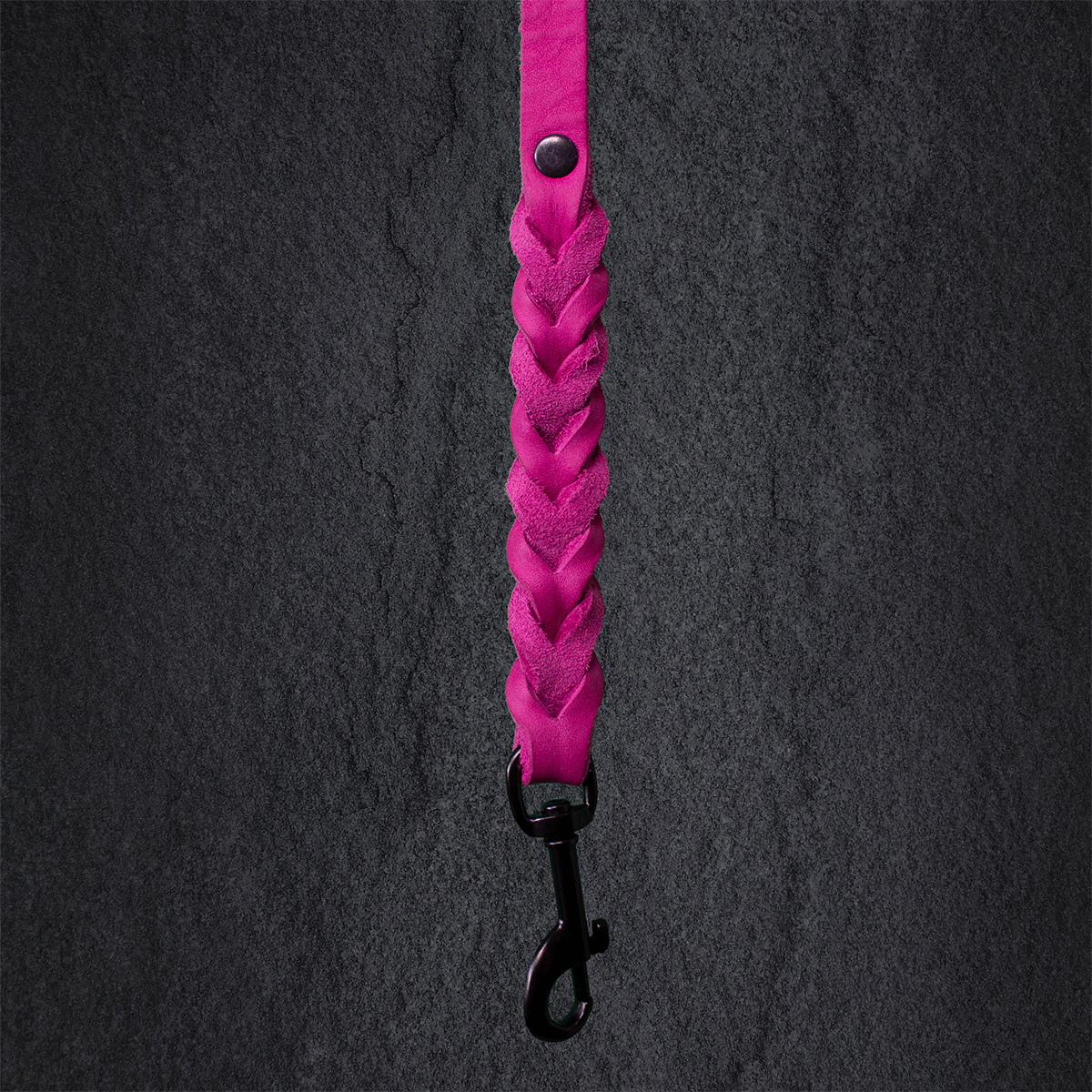 Führleine Fettleder rosa - 1,7 m