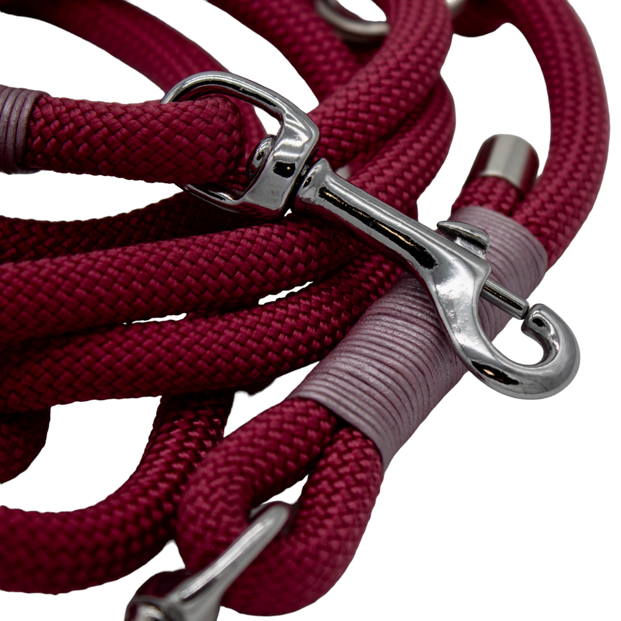 Hundeleine aus Tau - Viva La Vino Rot - Hundeleine aus Tau 2-fach verstellbar - 2,3 m