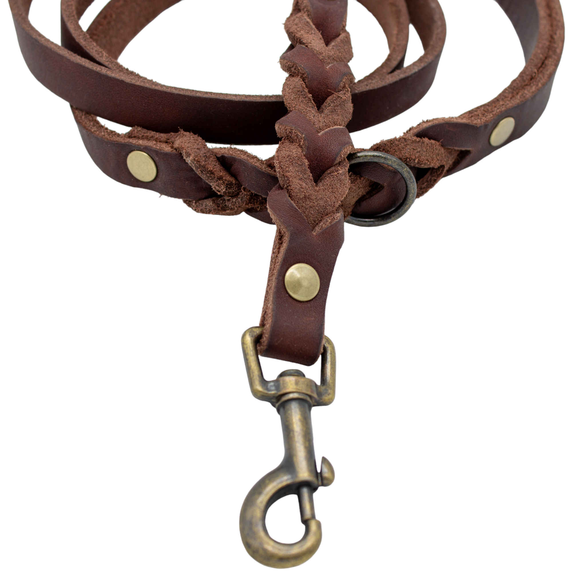 Führleine Fettleder - braun - 1,4 m