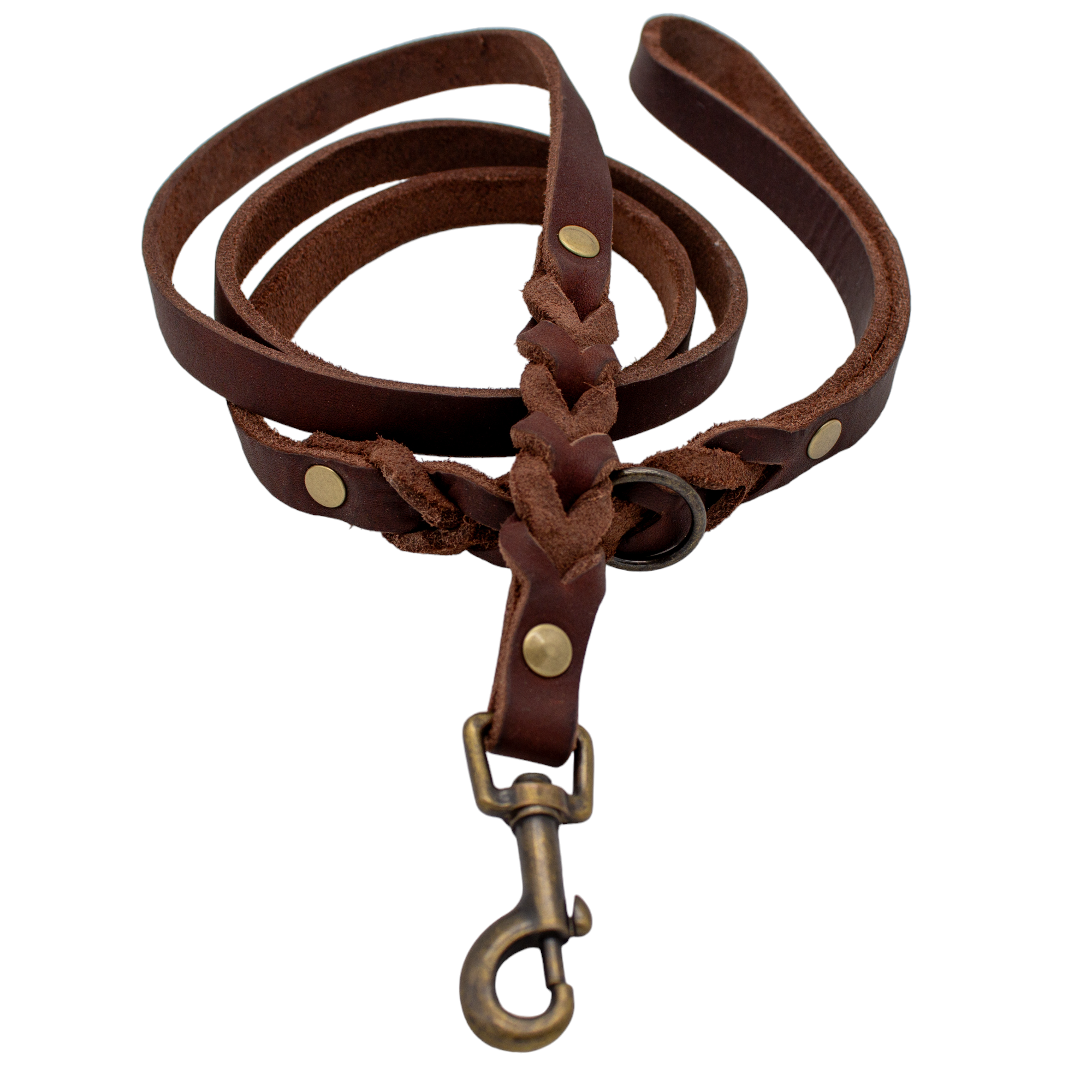 Führleine Fettleder - braun - 1,4 m