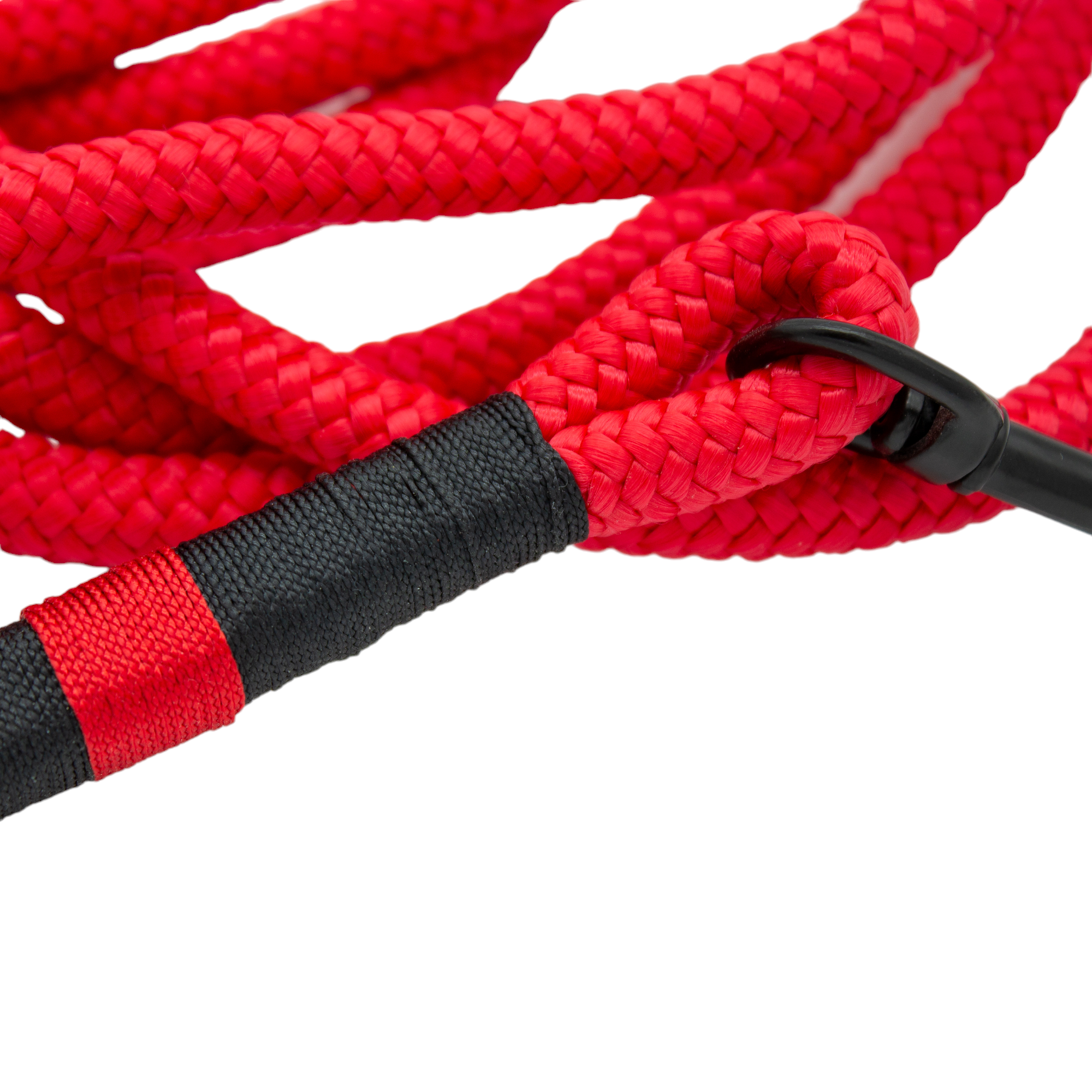 Hundeleine aus Tau - Rot - Hundeleine aus Tau 3-fach verstellbar - 3,0 m