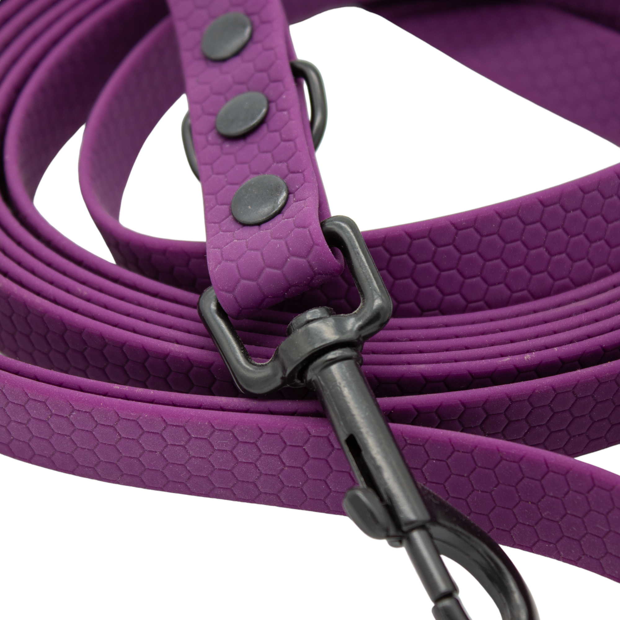 Schleppleine aus PVC HEXA Beschichtet Gurtband - Lila - 3,5 m