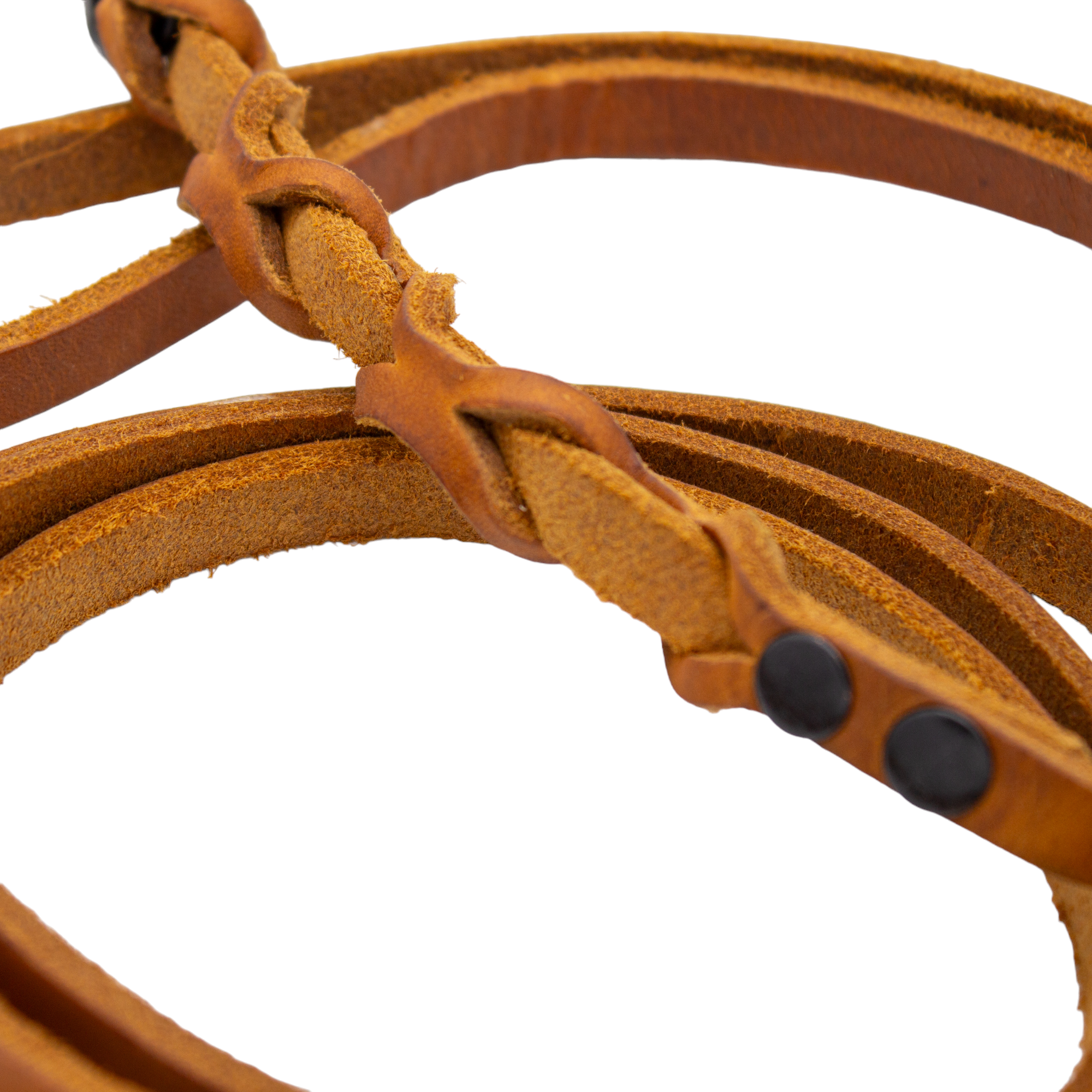 Führleine Fettleder - Cognac Braun - 1,5 m