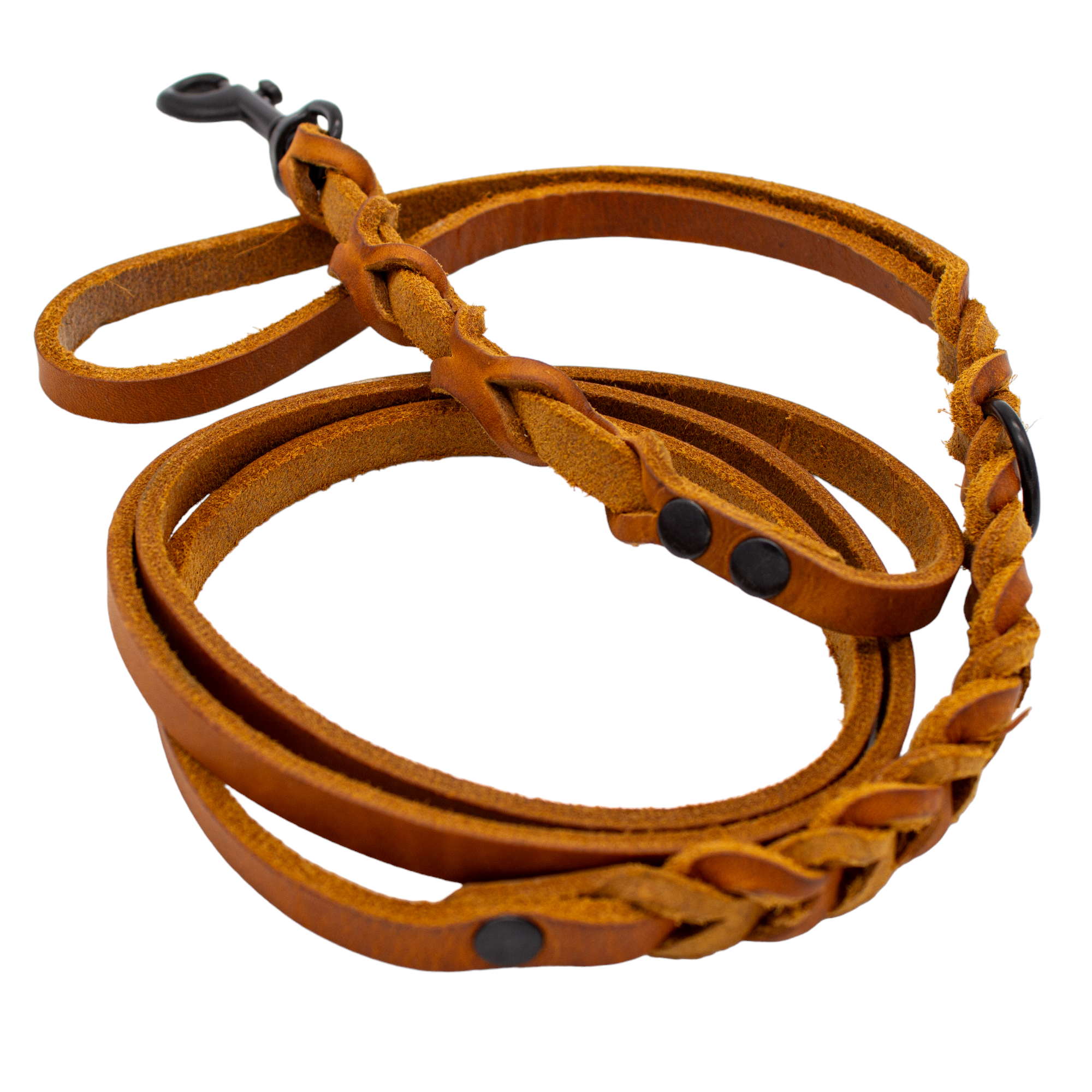 Führleine Fettleder - Cognac Braun - 1,5 m