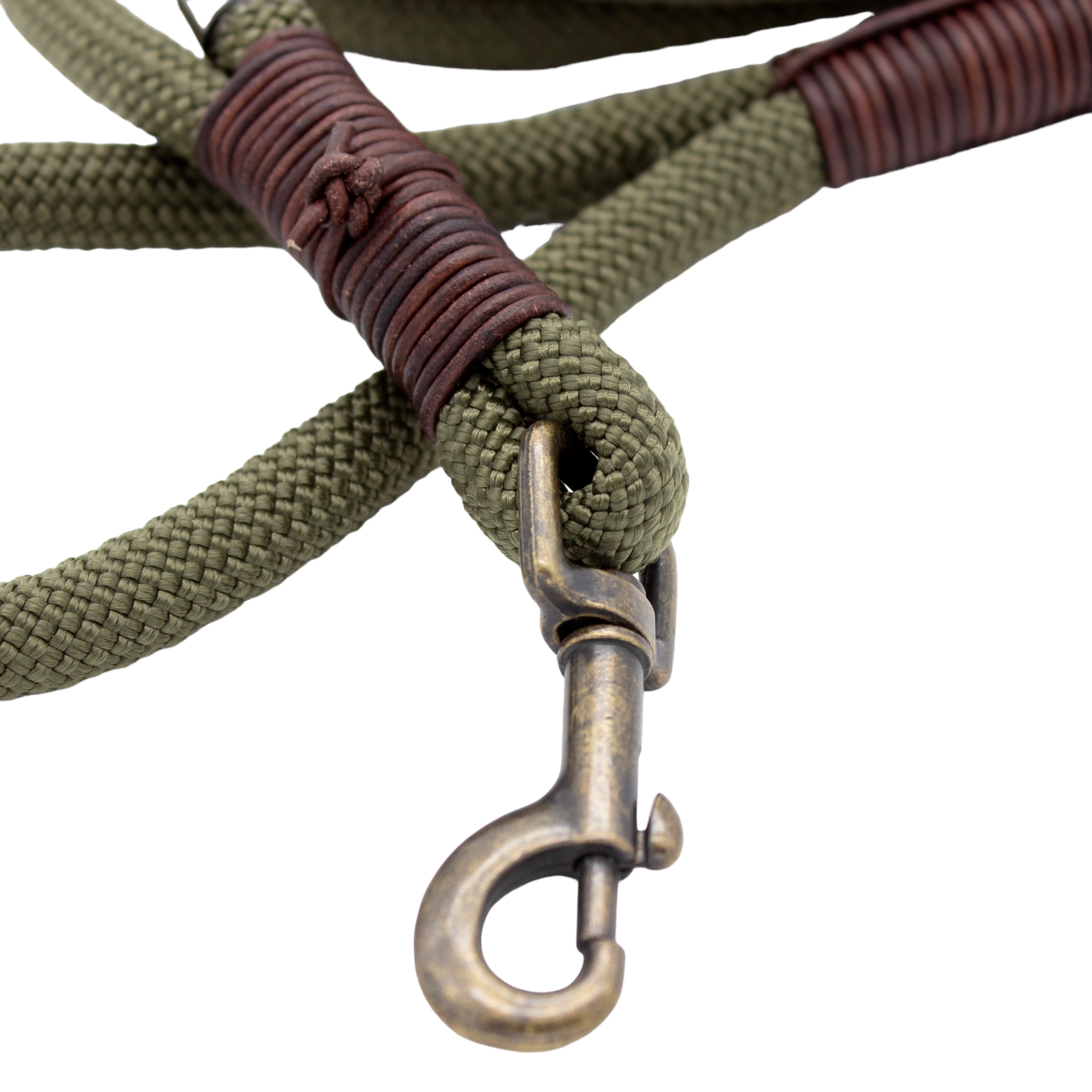 Führleine aus Tau - Olive Drab - 1,8m